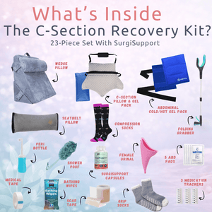 C - Section Recovery Kit with SurgiSupport (23pc) - JDCareUSA