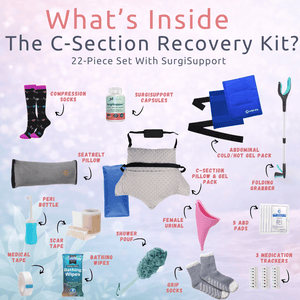 C - Section Recovery Kit with SurgiSupport (23pc) - JDCareUSA