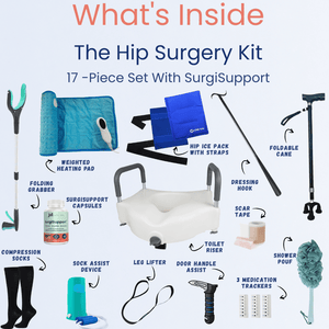 Hip Surgery Kit with SurgiSupport (17 pc) - JDCareUSA