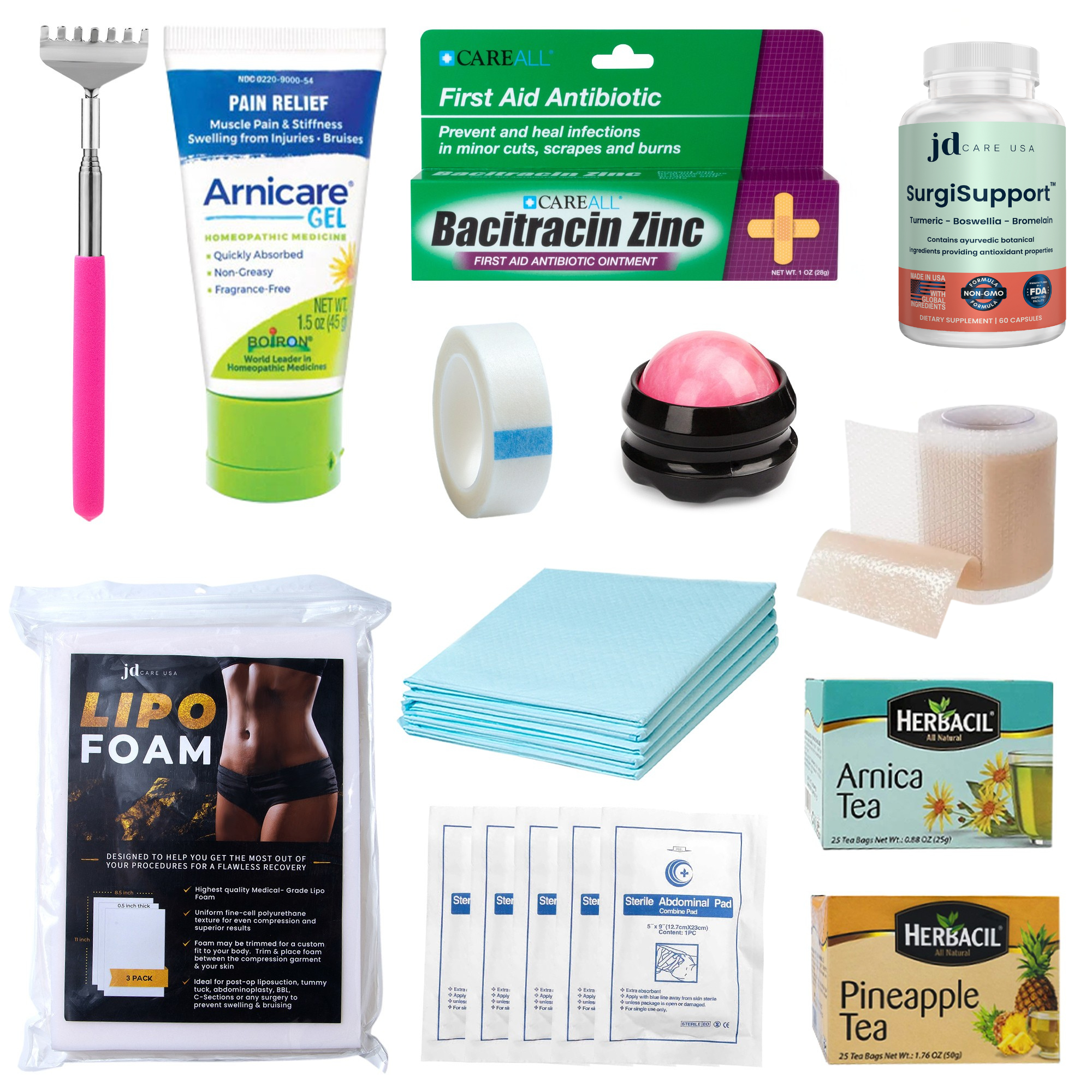 Lipo Recovery Kit with SurgiSupport (22 pc) - JDCareUSA