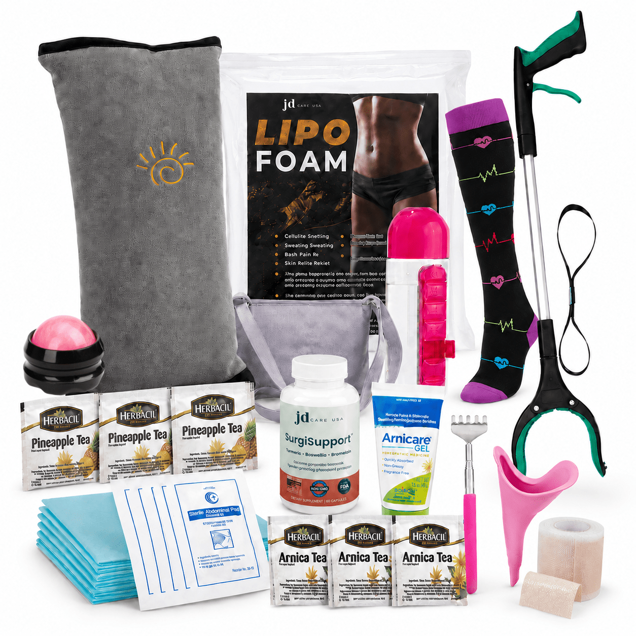 Tummy Tuck Recovery Kit (33 pc) - JDCareUSA