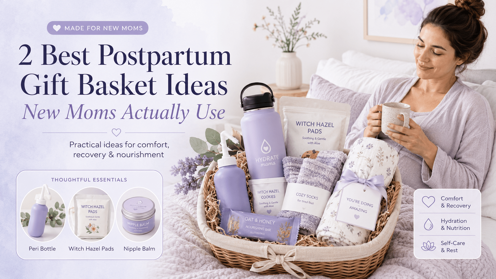 2 Best Postpartum Gift Basket Ideas New Moms Actually Use - JDCareUSA