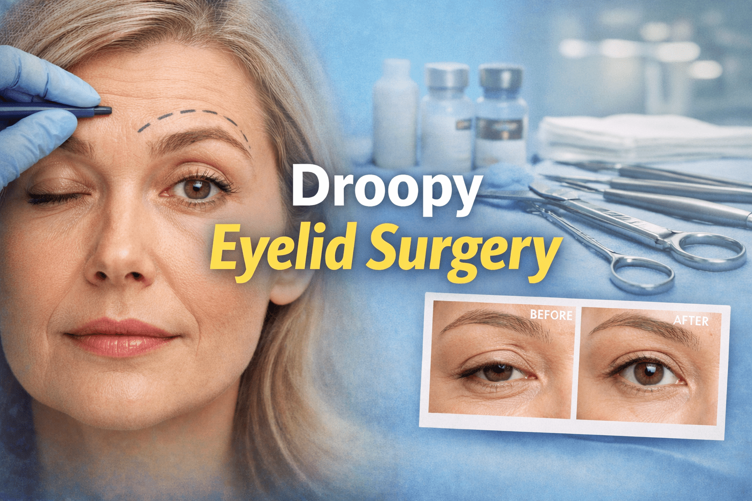 Droopy Eyelid Surgery: Options, Candidacy, Recovery, And Risks - JDCareUSA