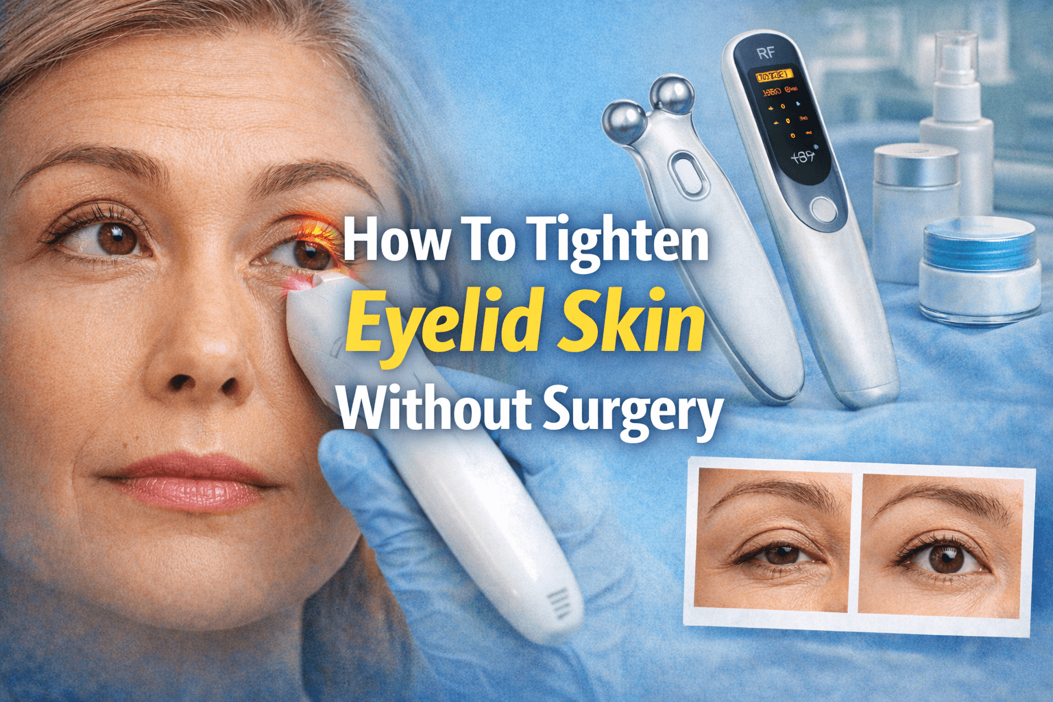 How To Tighten Eyelid Skin Without Surgery - JDCareUSA