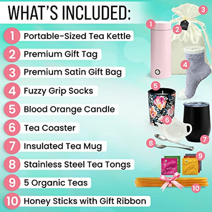 Pink Kettle Organic Tea Gift Basket