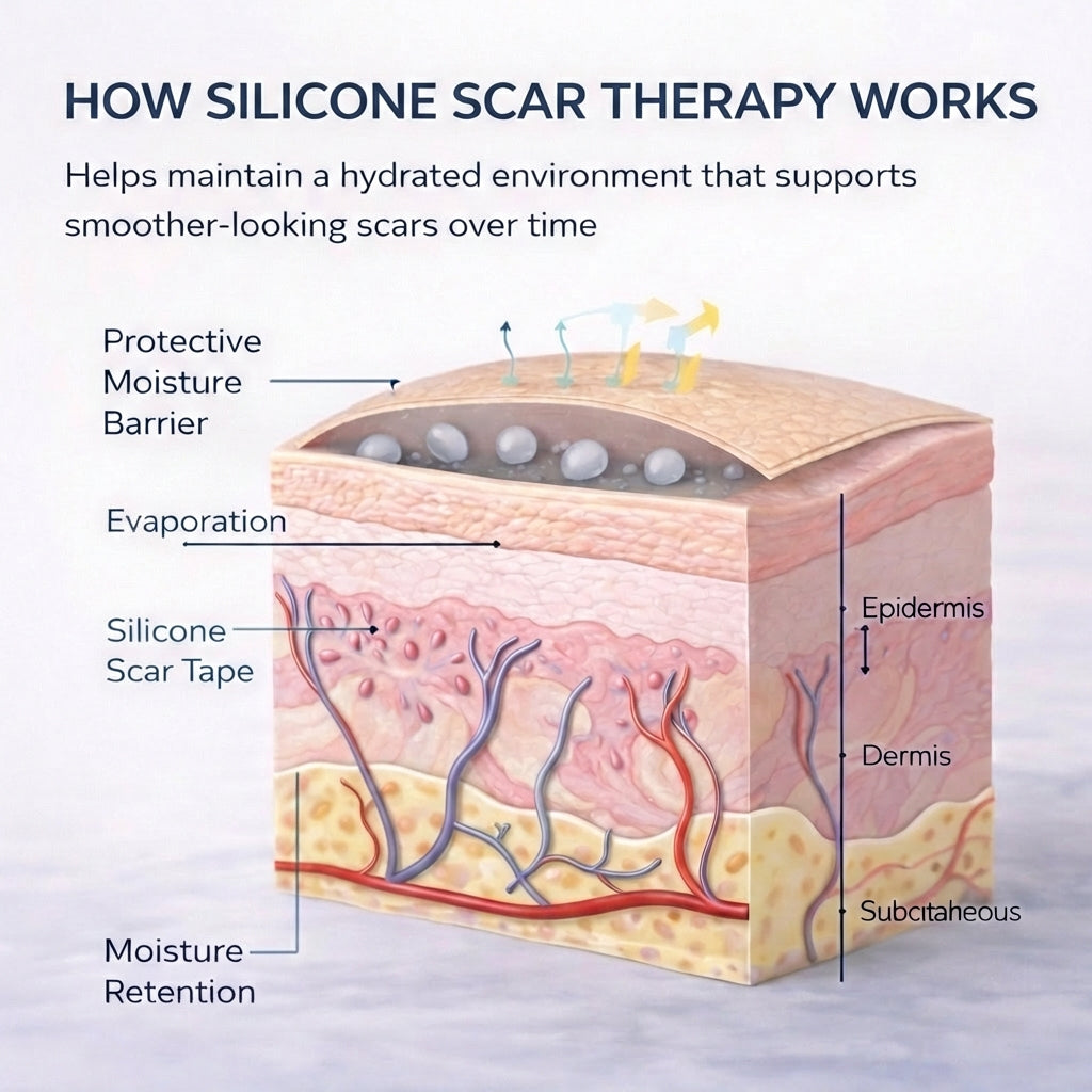 Scar Tape - Medical Grade Silicone (60 incHes) JDCareUSA