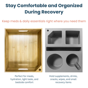 Recovery Bed Tray with Organizer JDCareUSA