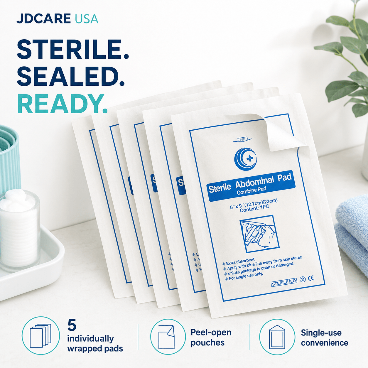 ABD Pads (5 Pack) - JDCareUSA