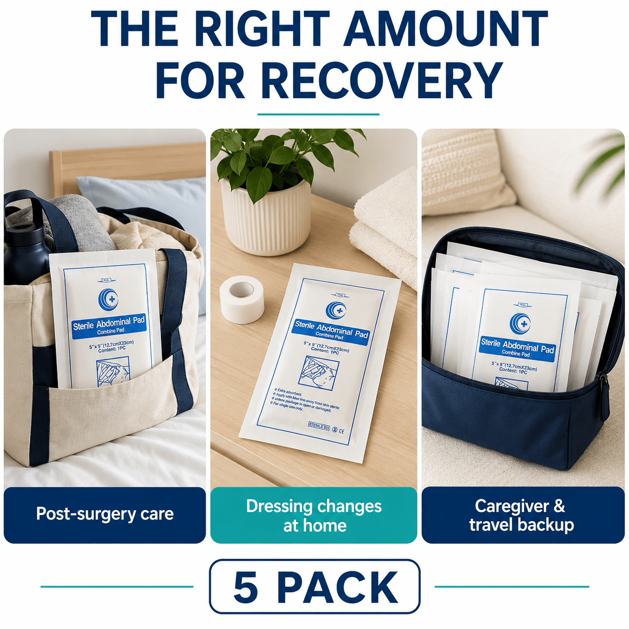 ABD Pads (5 Pack) - JDCareUSA