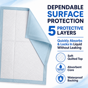 Disposable Underpads (5 Pack) - JDCareUSA
