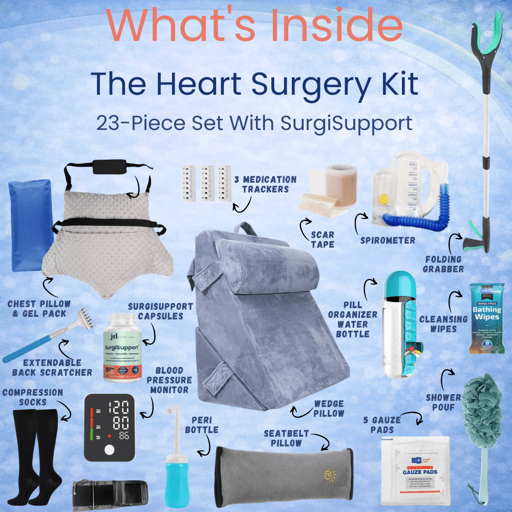 Heart Surgery Kit with SurgiSupport - JDCareUSA