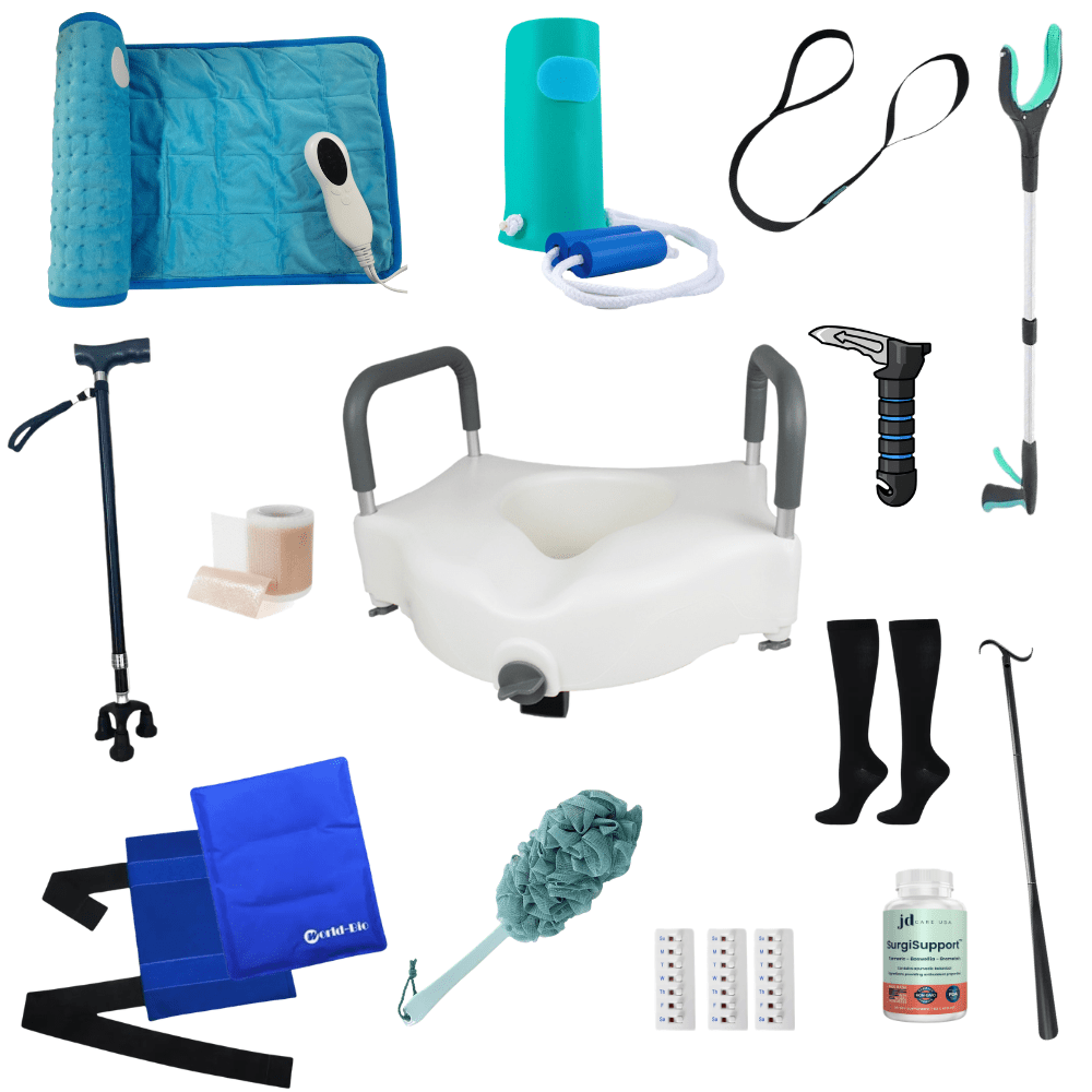 Hip Surgery Kit with SurgiSupport (17 pc) - JDCareUSA