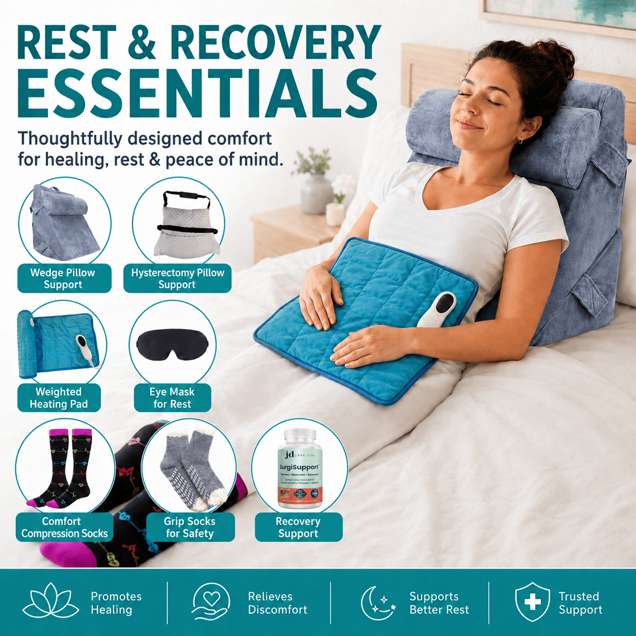 Hysterectomy Recovery Kit (29pc) - JDCareUSA