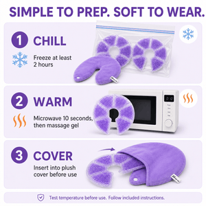 Mastectomy Hot Cold Breast Gel Packs (2 Pack) - JDCareUSA