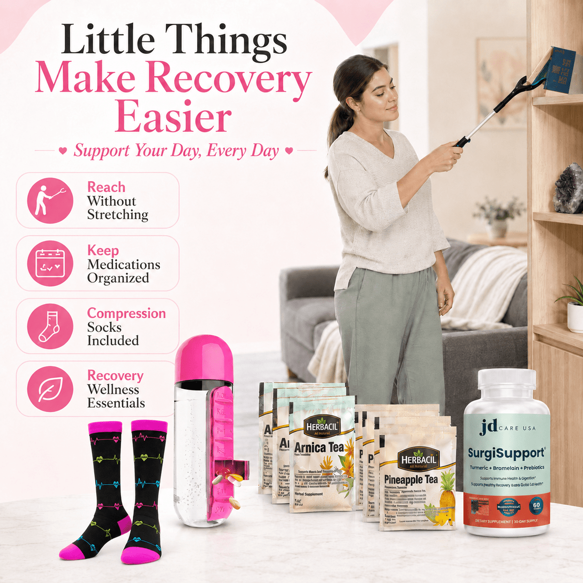 Mastectomy Plus Recovery Kit (33 pc) - JDCareUSA