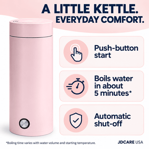 Pink Portable Tea Kettle - JDCareUSA