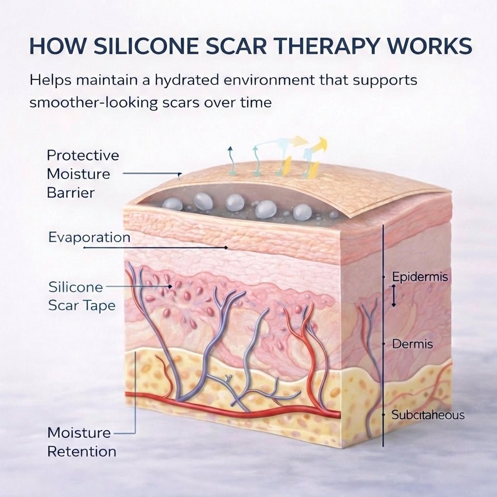 Scar Tape - Medical Grade Silicone (60 incHes) - JDCareUSA
