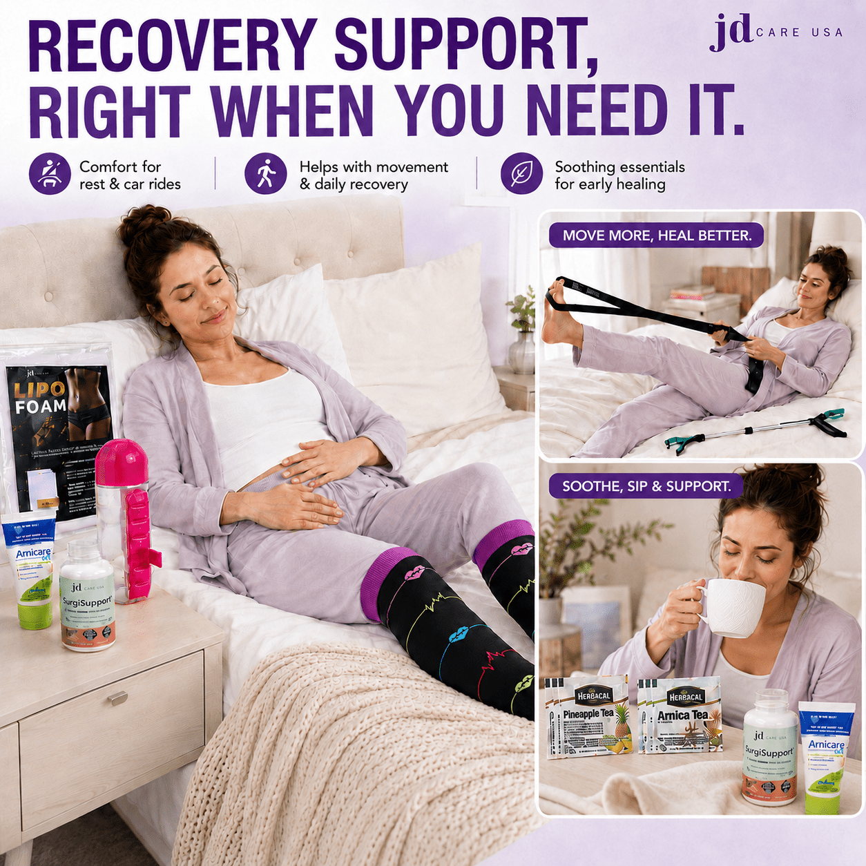 Tummy Tuck Recovery Kit (33 pc) - JDCareUSA